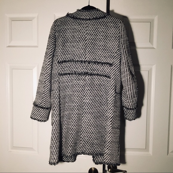 Ann Taylor Framed Fringe Coat NWT - Picture 3 of 4